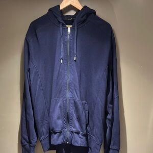 RLX Ralph Lauren Men's Navy Blue Zipper Hooded Sweatshirt sz XL Great Condition